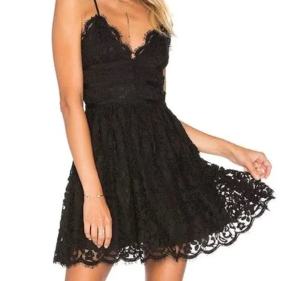 nbd black lace dress The Angelina Maxi Dress